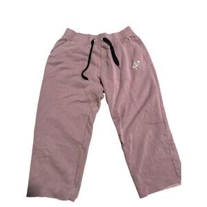 Nike Air Women's Blush Pink Fleece Sweatpants, Size Large